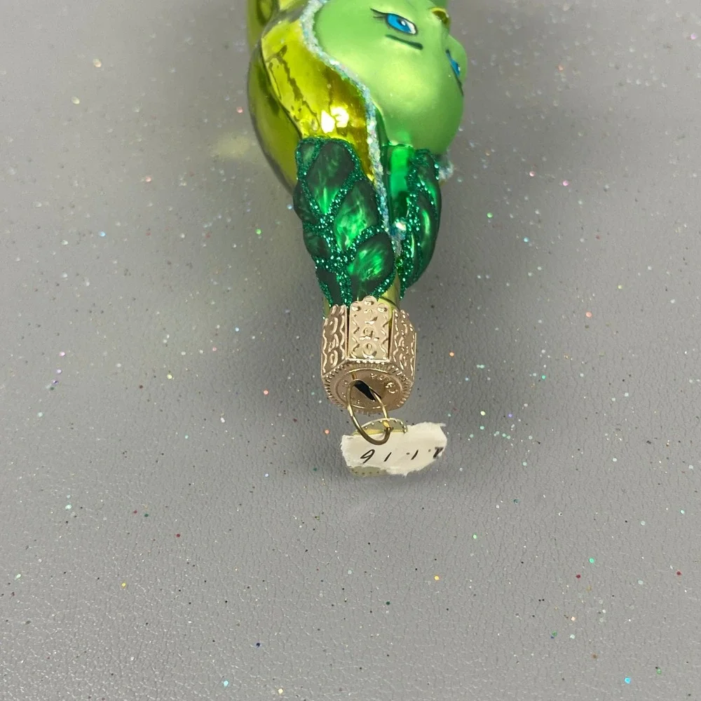Old World Christmas Glass Holiday Ornaments Cigar & Two Peas In A Pod Lot